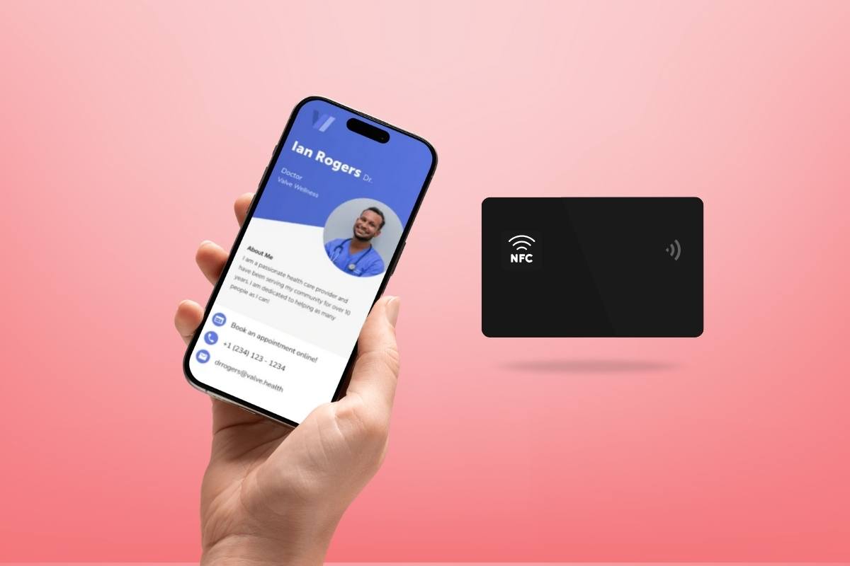 what is an nfc business card