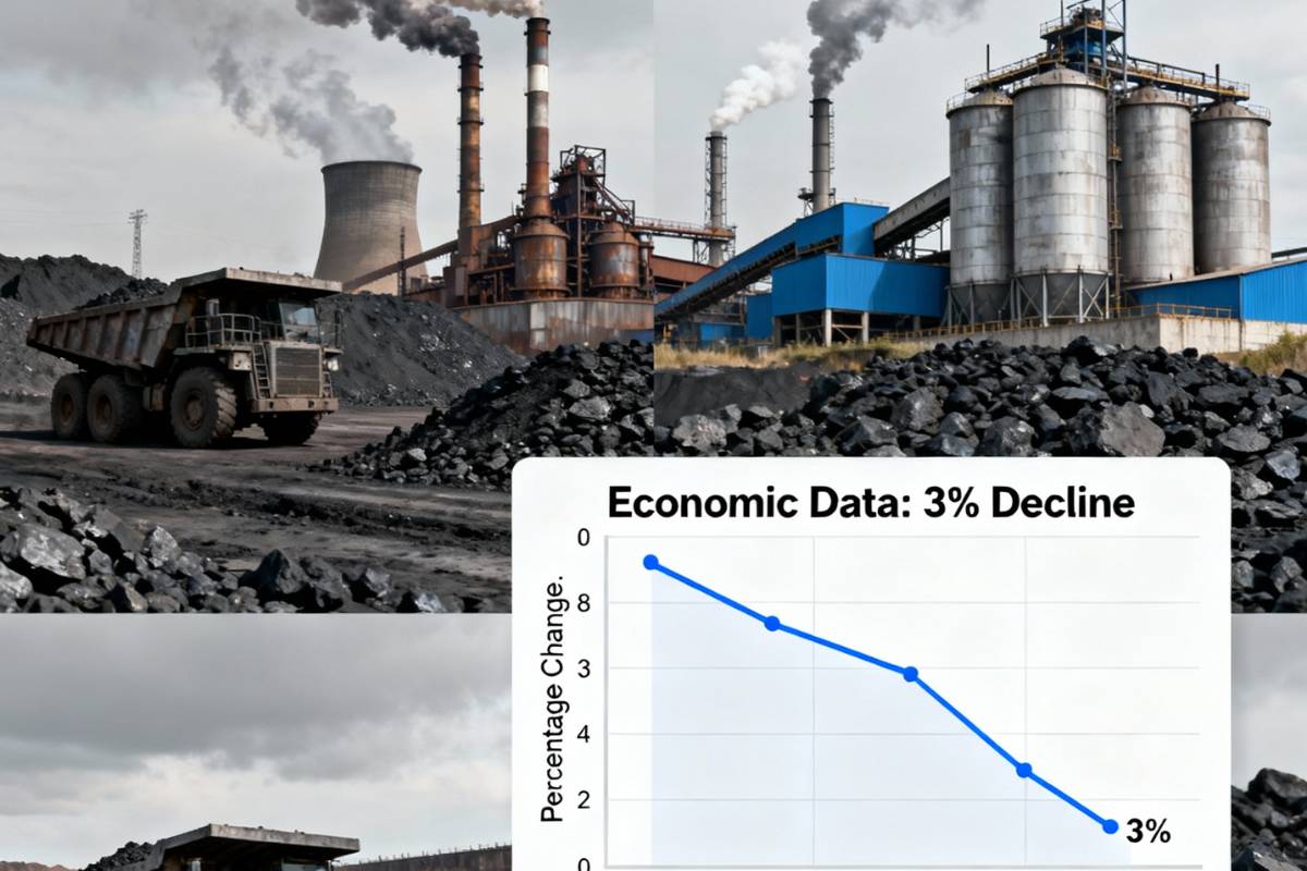 India's core sector growth drops to 3%