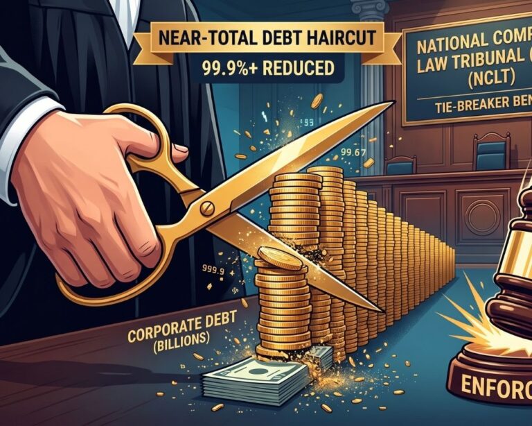NCLT Tie Breaker Rulings Enforce Near Total Debt Haircuts