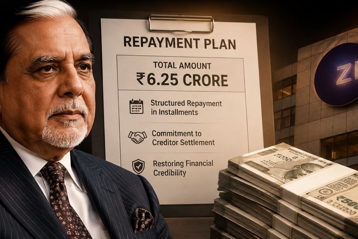 Subhash Chandra’s ₹6.25 Crore Repayment Plan